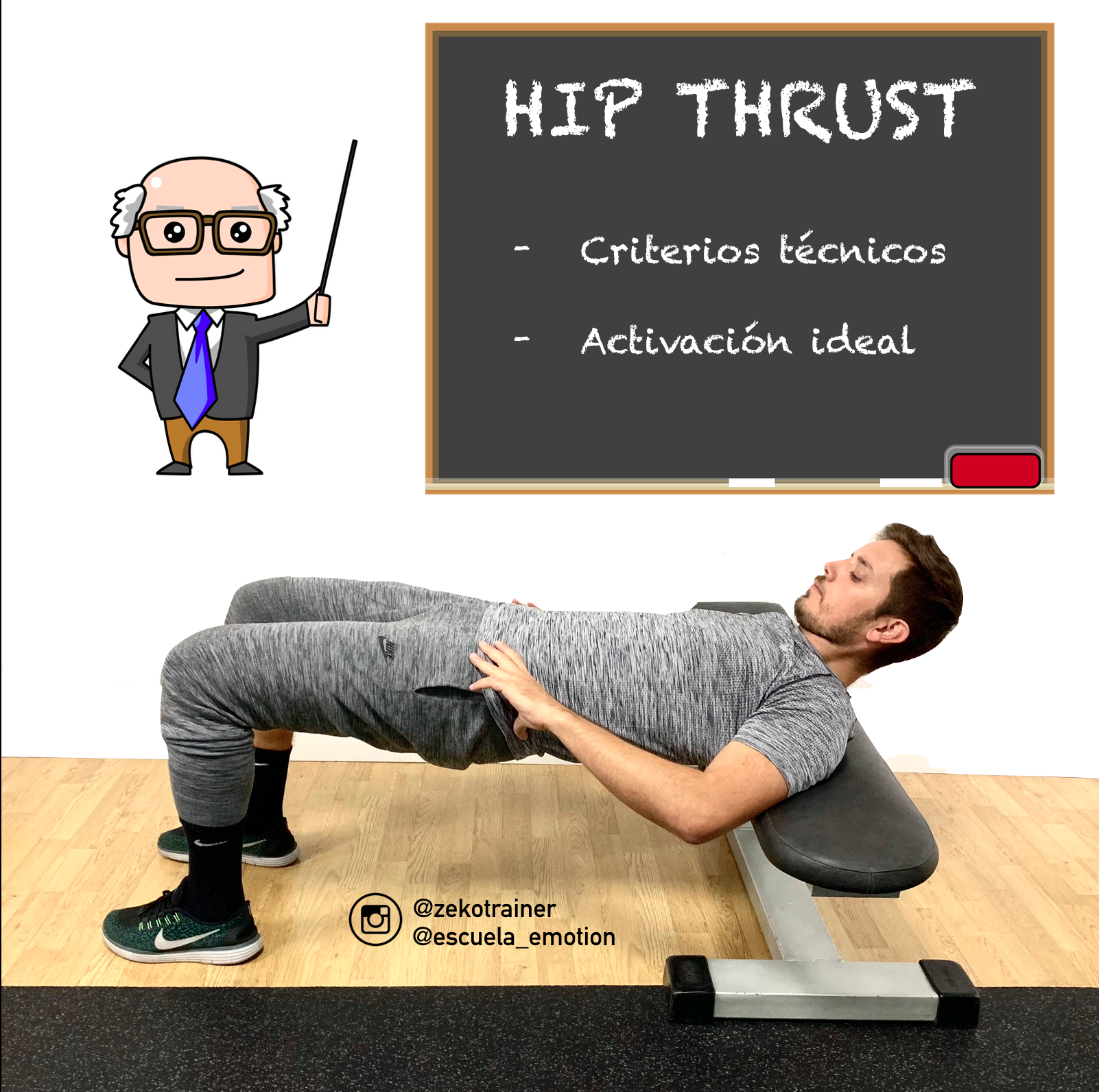 Cómo hacer correctamente el Hip Thrust con barra?